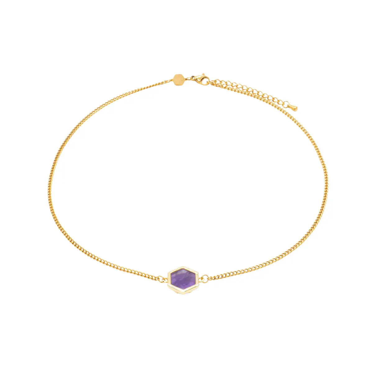 Amethyst-Halskette für Frauen Sloya Hexalia