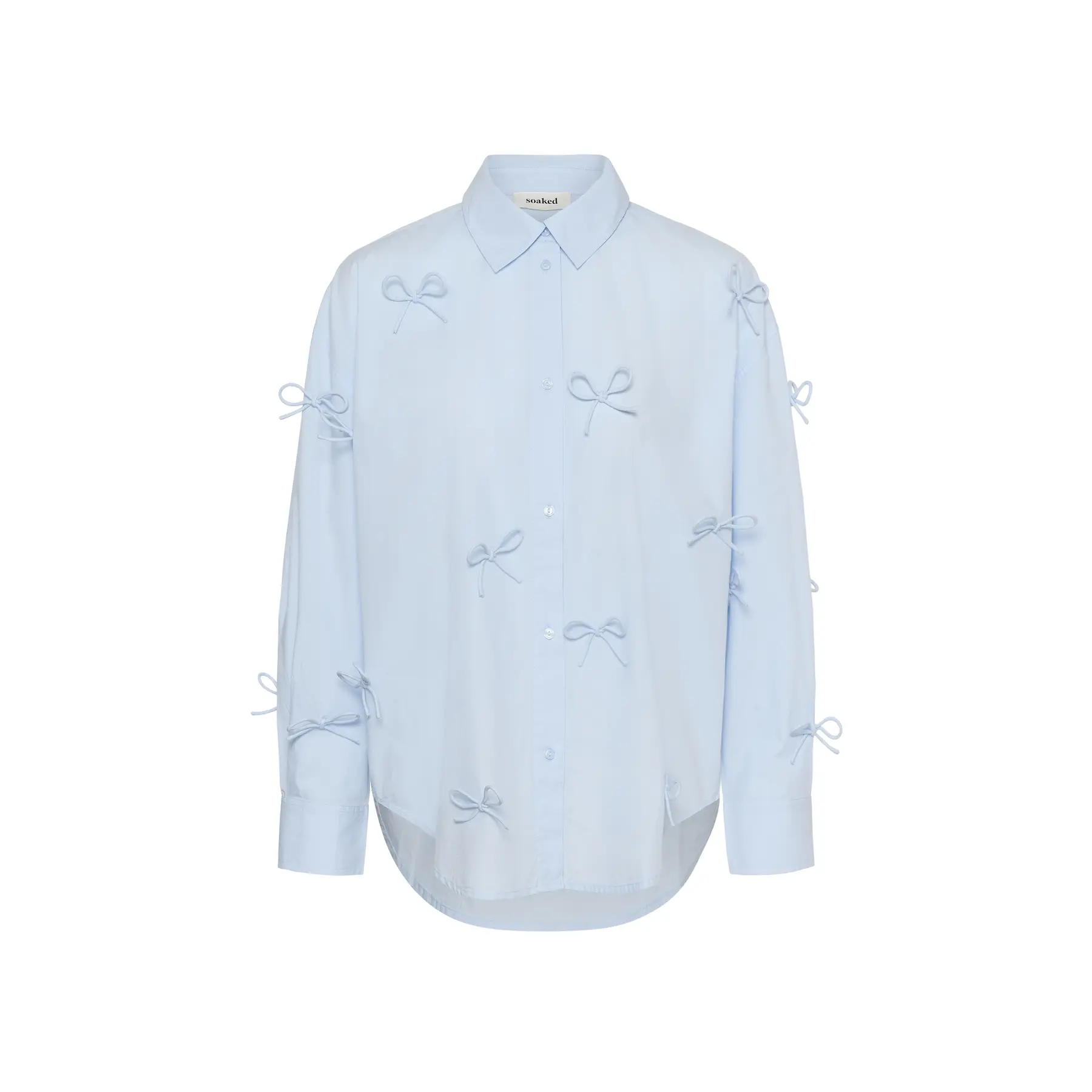 Soaked In Luxury Bleu Woman's Shirt Joa Bow