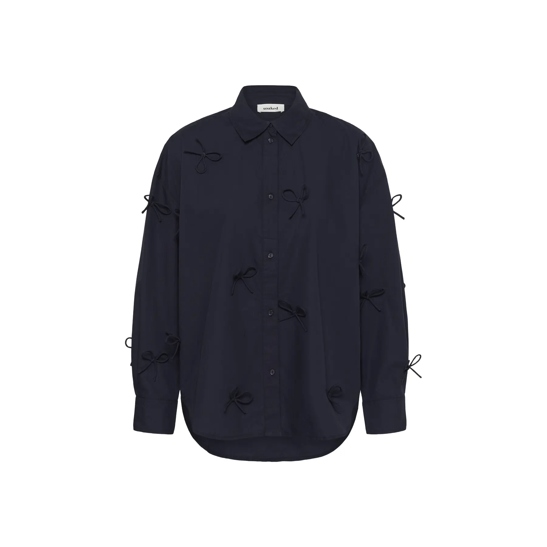 Soaked In Luxury Bleu Woman's Shirt Joa Bow