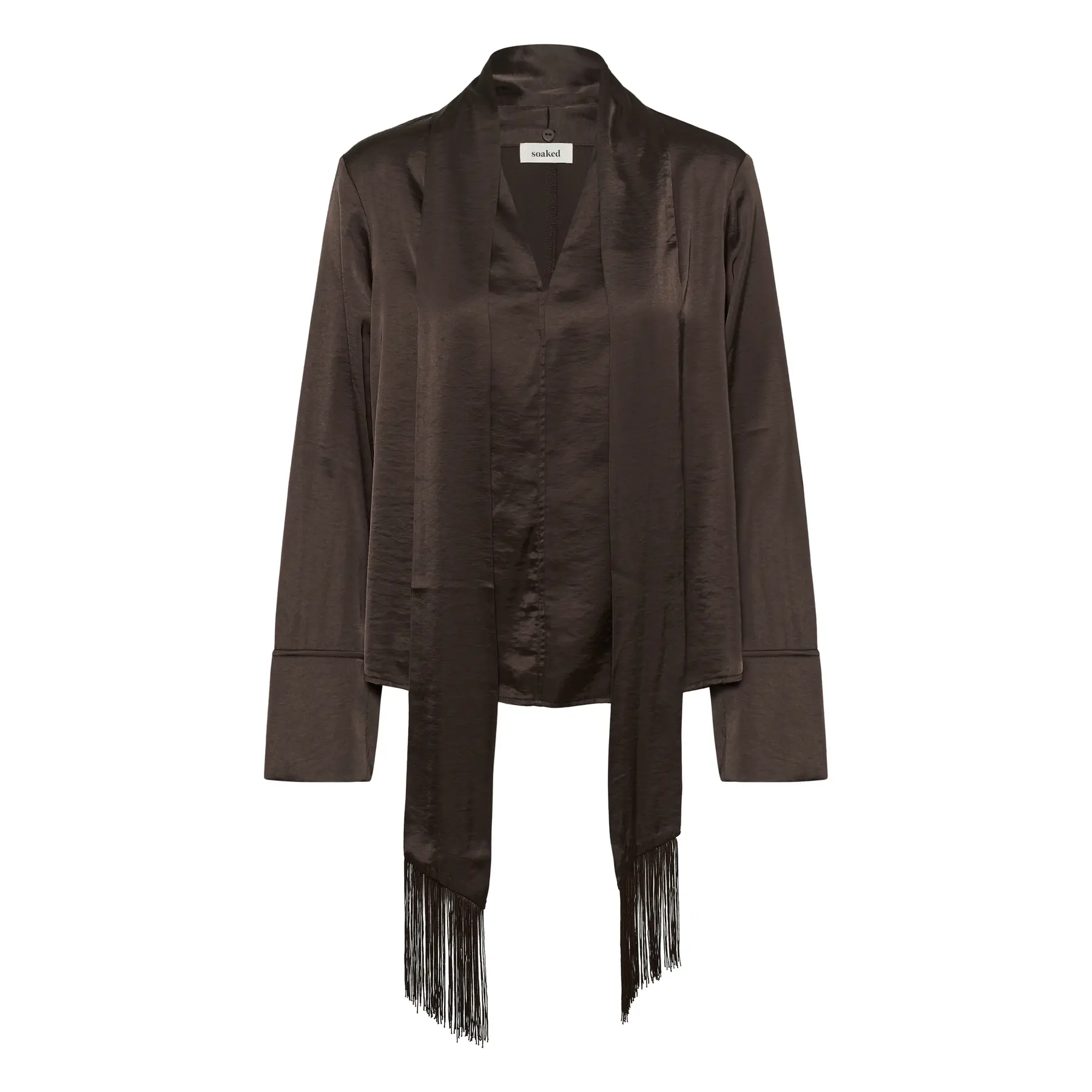 Blusa a collo V maniche lunghe donna Soaked in Luxury Slverona