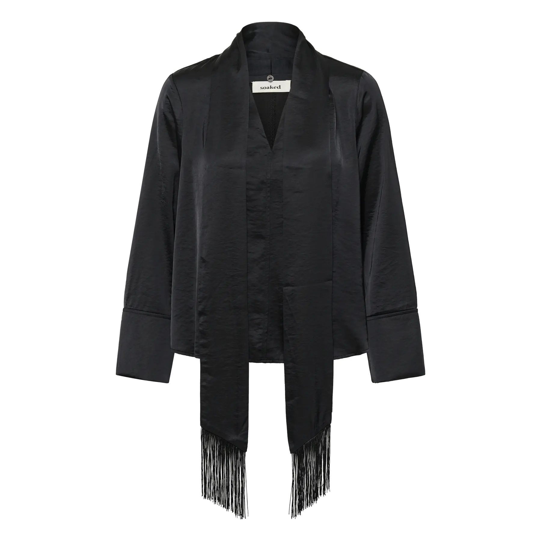 Blusa a collo V maniche lunghe donna Soaked in Luxury Slverona