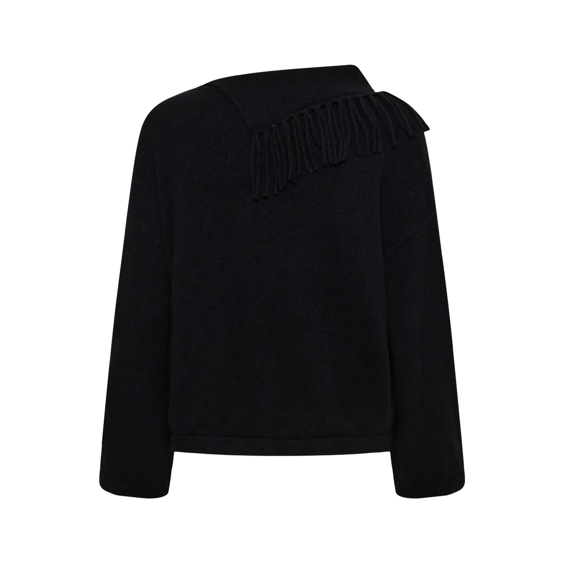 Fransen Rundhals Pulli Damen Soaked in Luxury Slhedaya