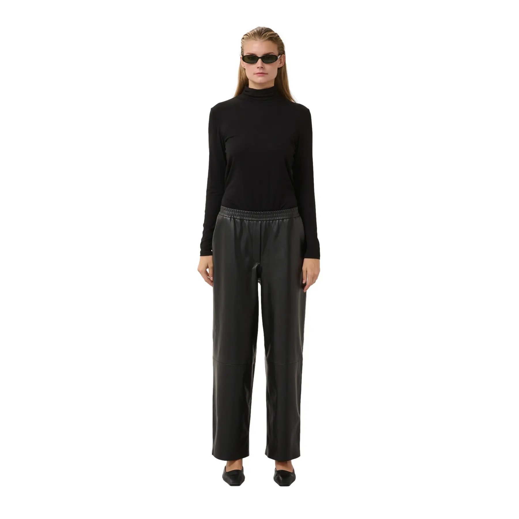 Weite Lederhose Damen Soaked in Luxury Slkaylee