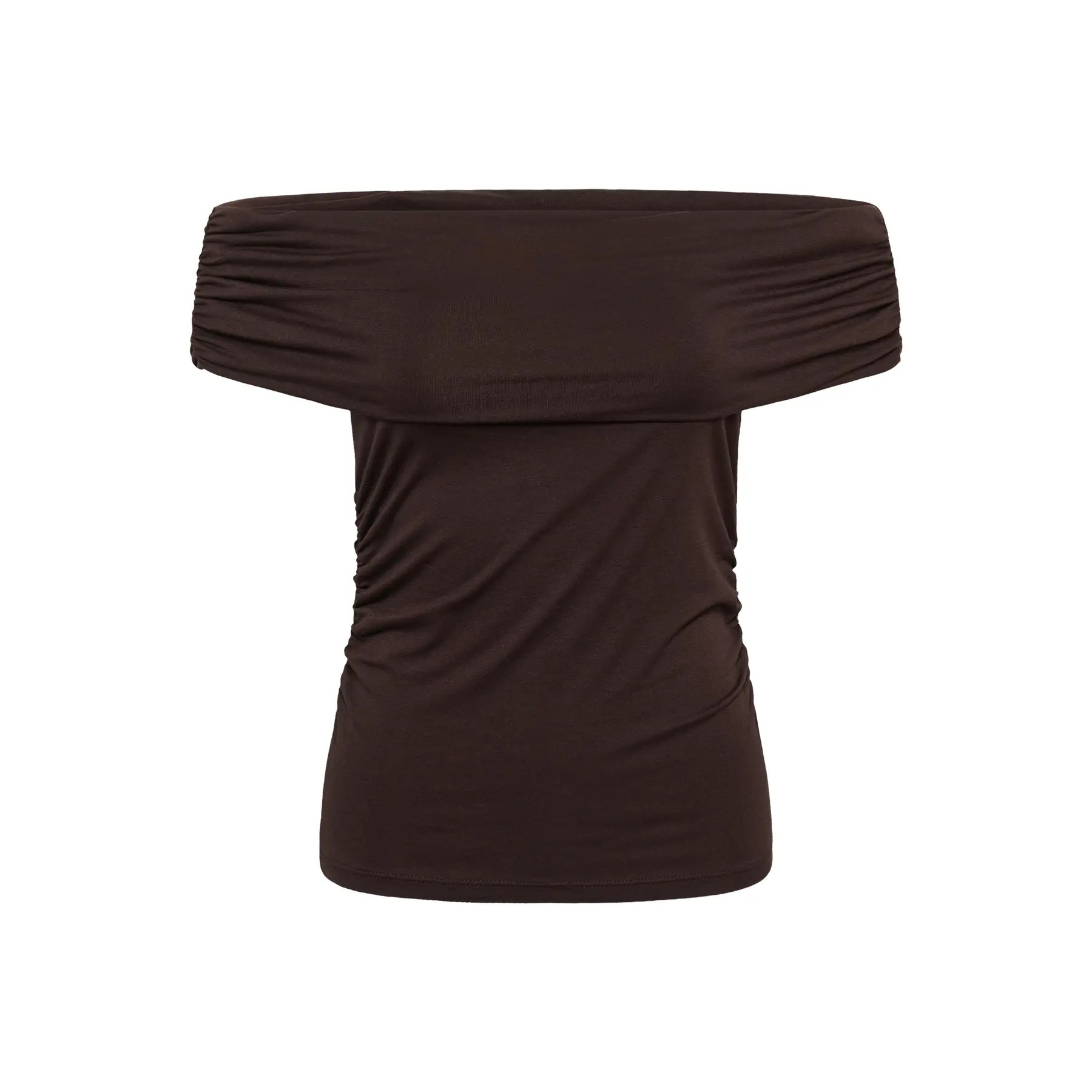 Soaked In Luxury Women's Marron Off-Shoulder Blouse Slhanadi