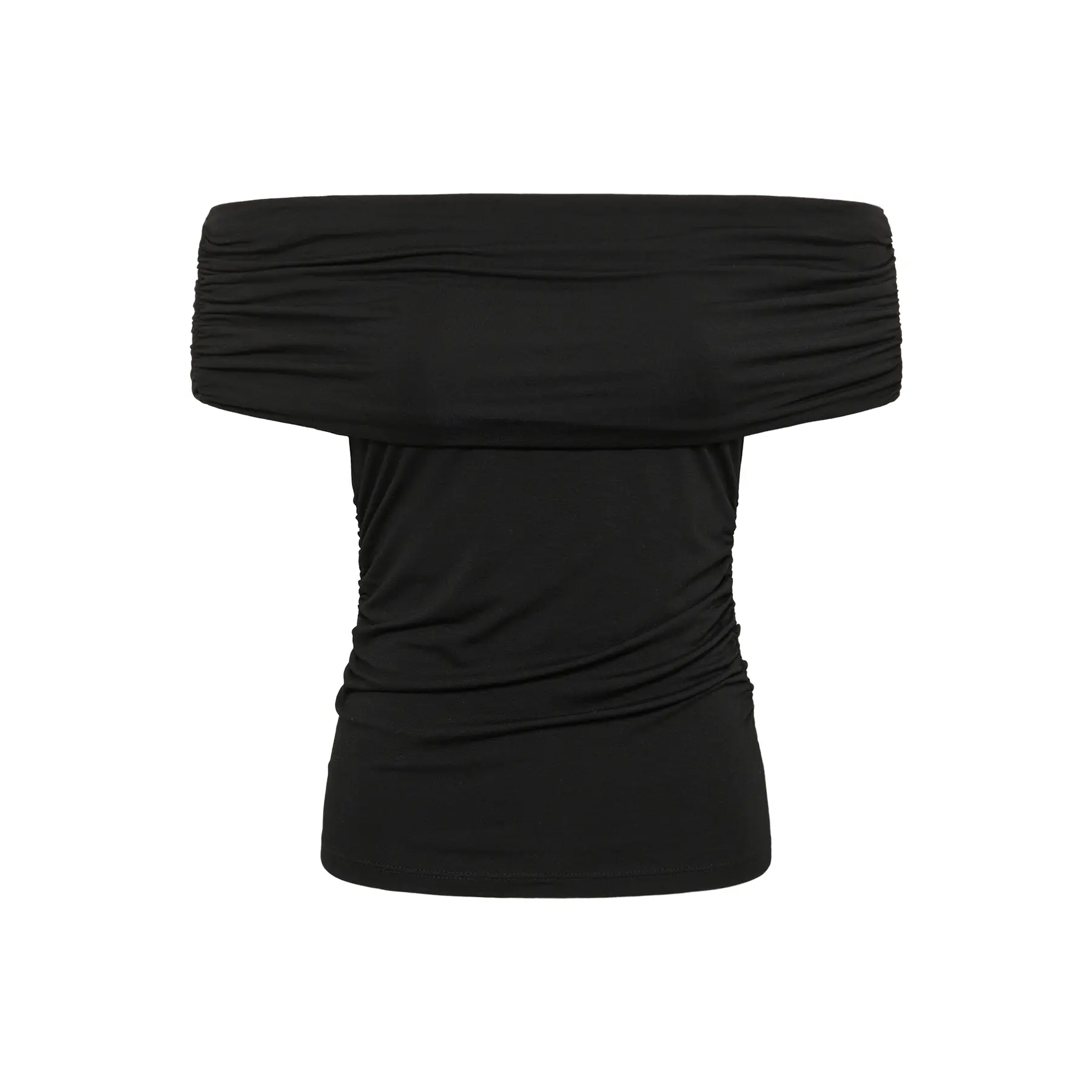 Soaked In Luxury Women's Noir Off-Shoulder Blouse Slhanadi