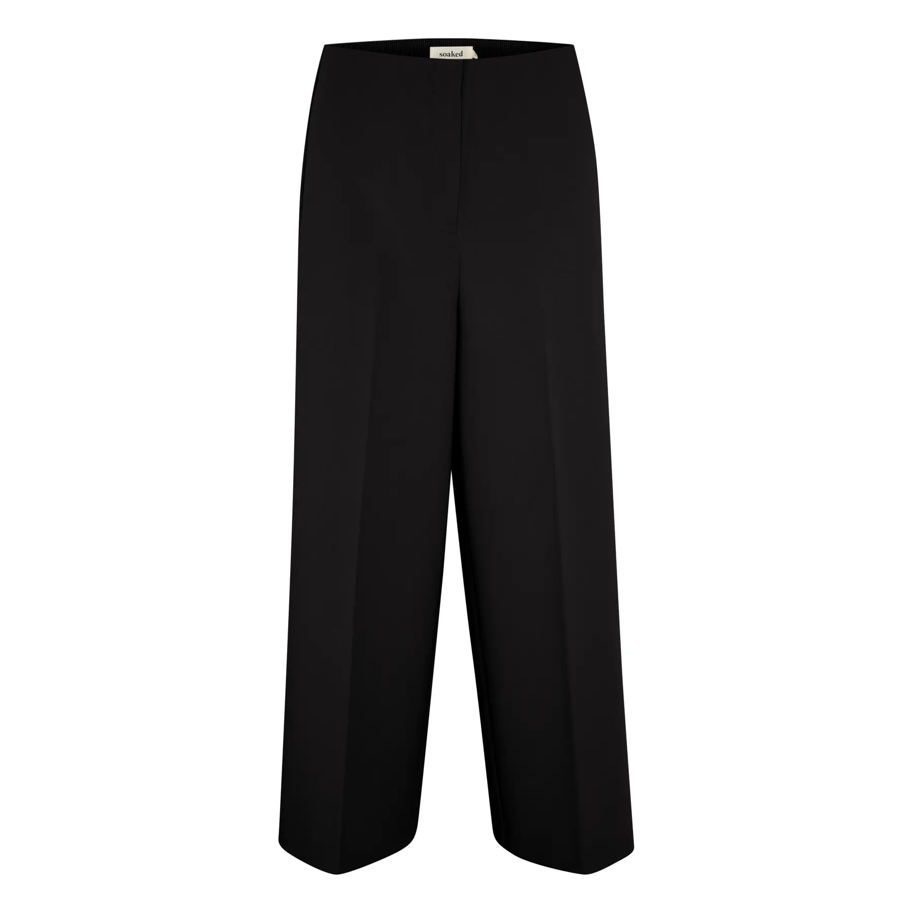 Soaked In Luxury Women's Black Cropped Suit Trousers Corinne