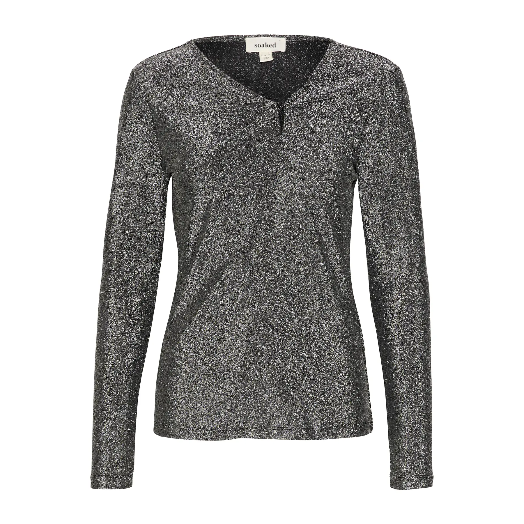 Damen T-Shirt mit Knoten Soaked in Luxury Skylara