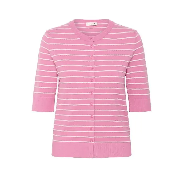 Gestreifter Damen-Cardigan Soaked in Luxury Spina