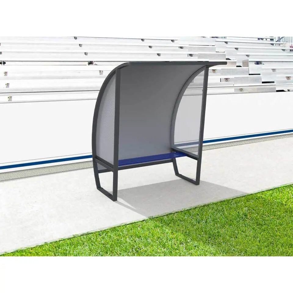 Hintere Seitenschutzwand aus Aluminium 3 Personen Sodex Sport