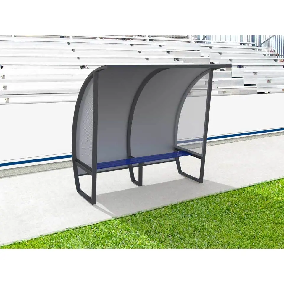 Hintere Seitenschutzwand aus Aluminium 4 Personen Sodex Sport