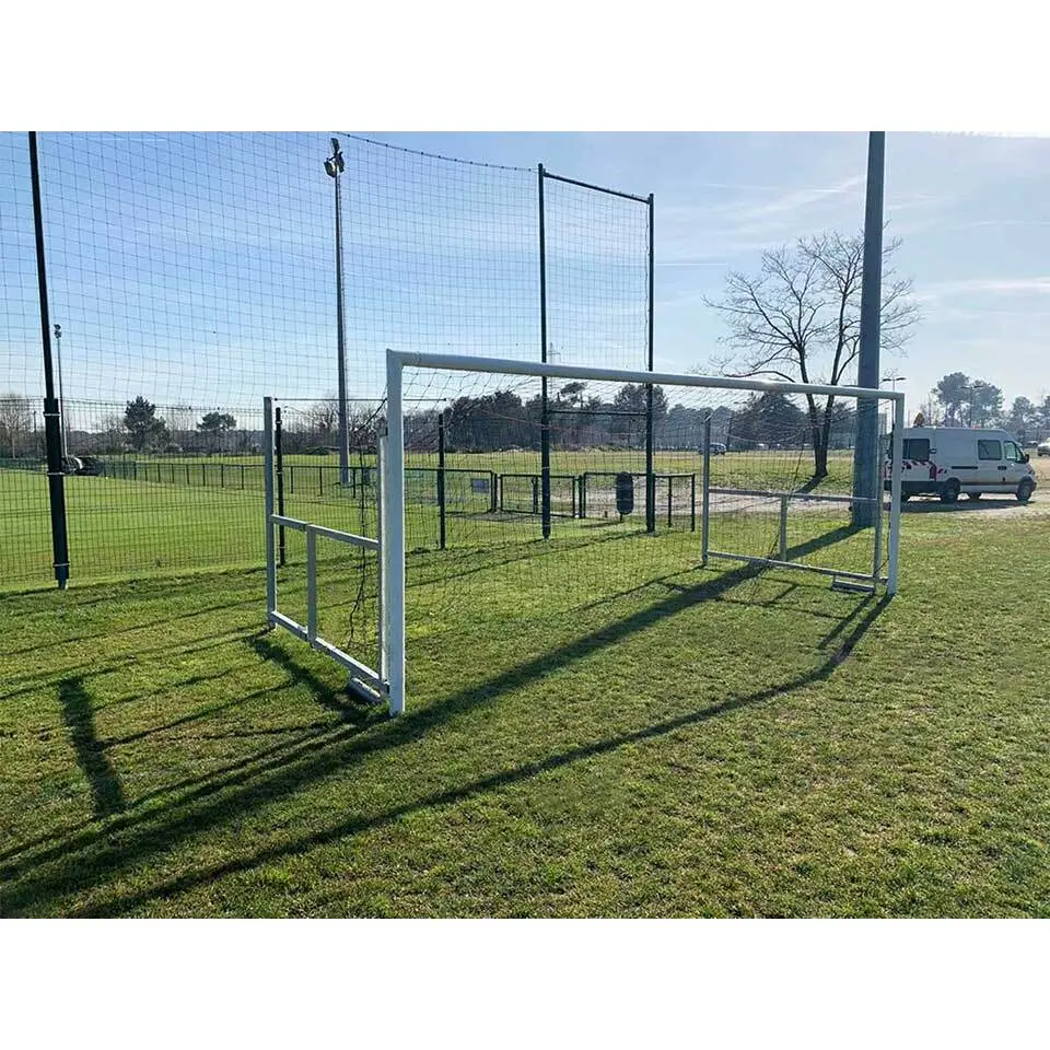 Klappbares 8er-Fußballtor mit hinteren Masten aus verzinktem Stahl Sodex Sport