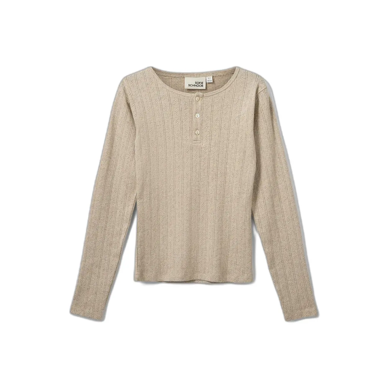 T-shirt a maniche lunghe Pointelle per ragazza Sofie Schnoor Petriciasy