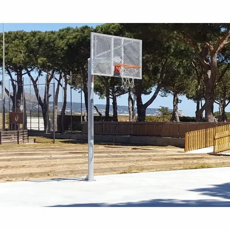 Set van 2 vandaalbestendige gegalvaniseerde minibasket mandjes Softee Equipment