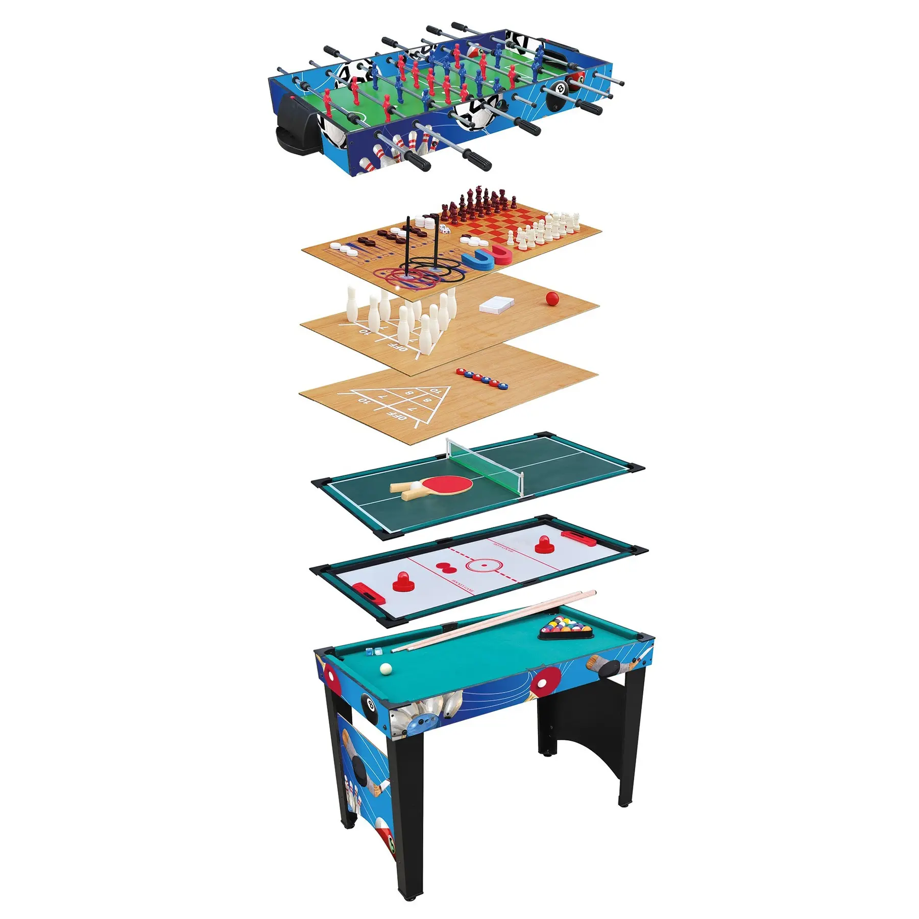 Table avec jeux interchangeables multi_jeux Softee Evolution