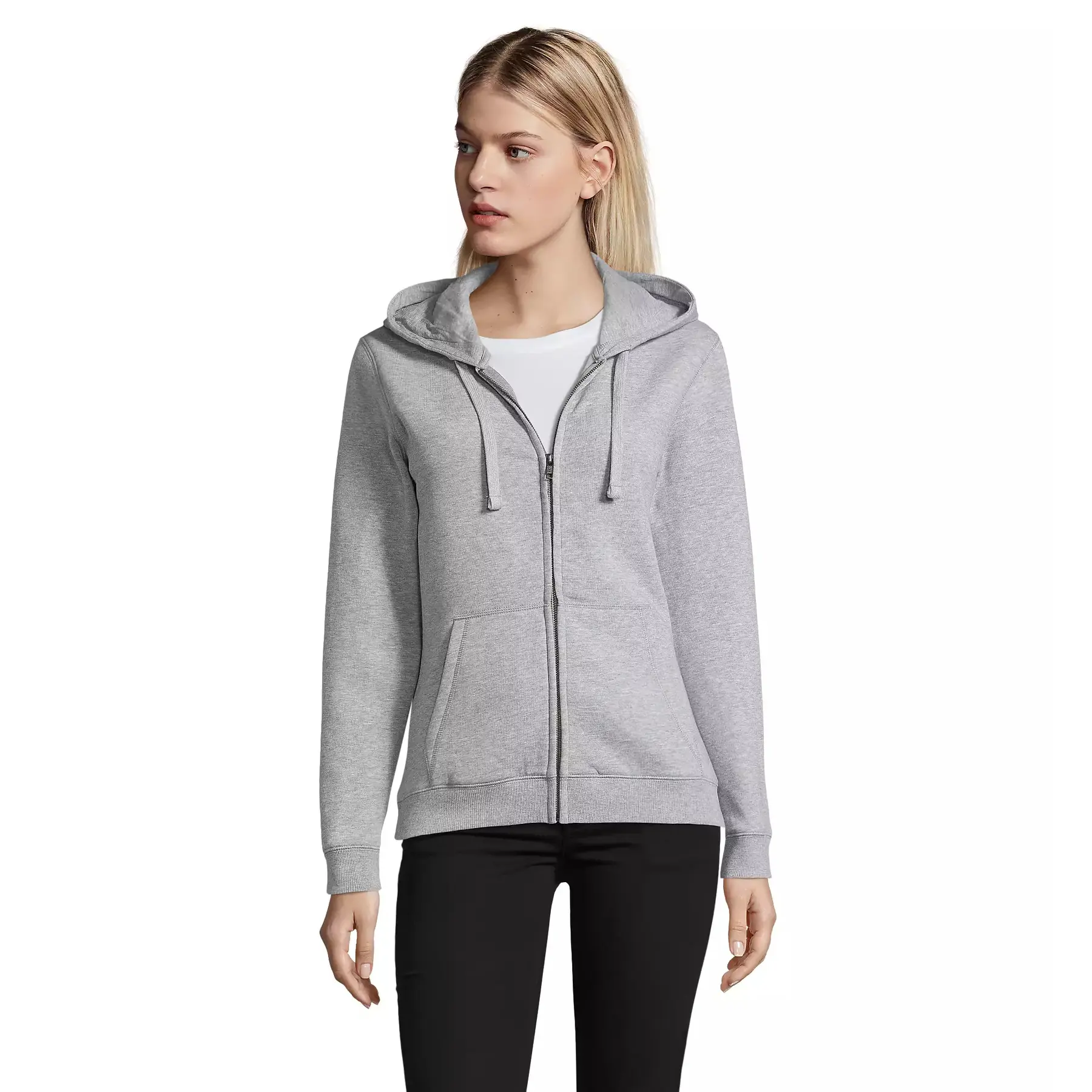 Sweatshirt mit Reißverschluss, Damen Sol's Spike
