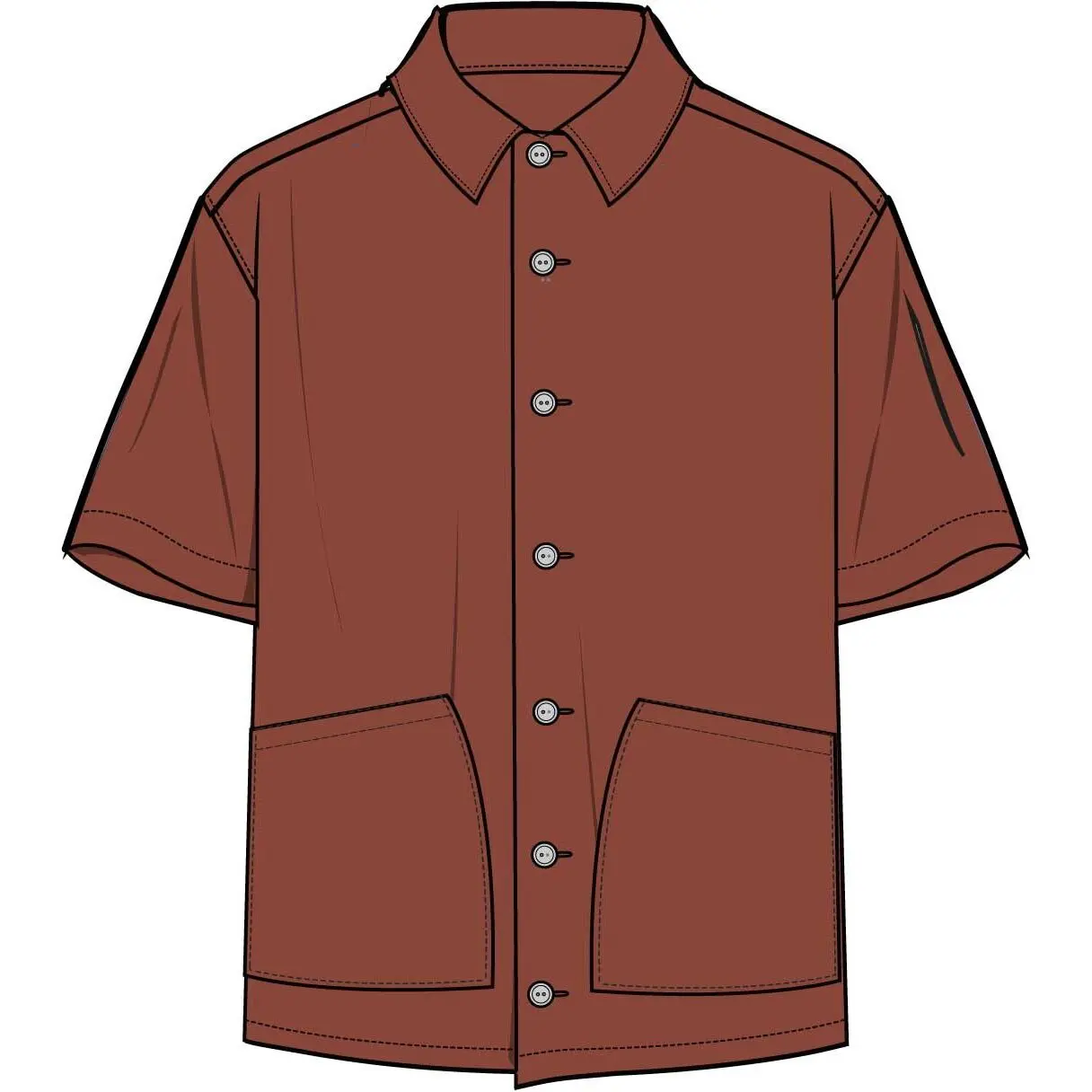 Camicia con taschino Solid Allan
