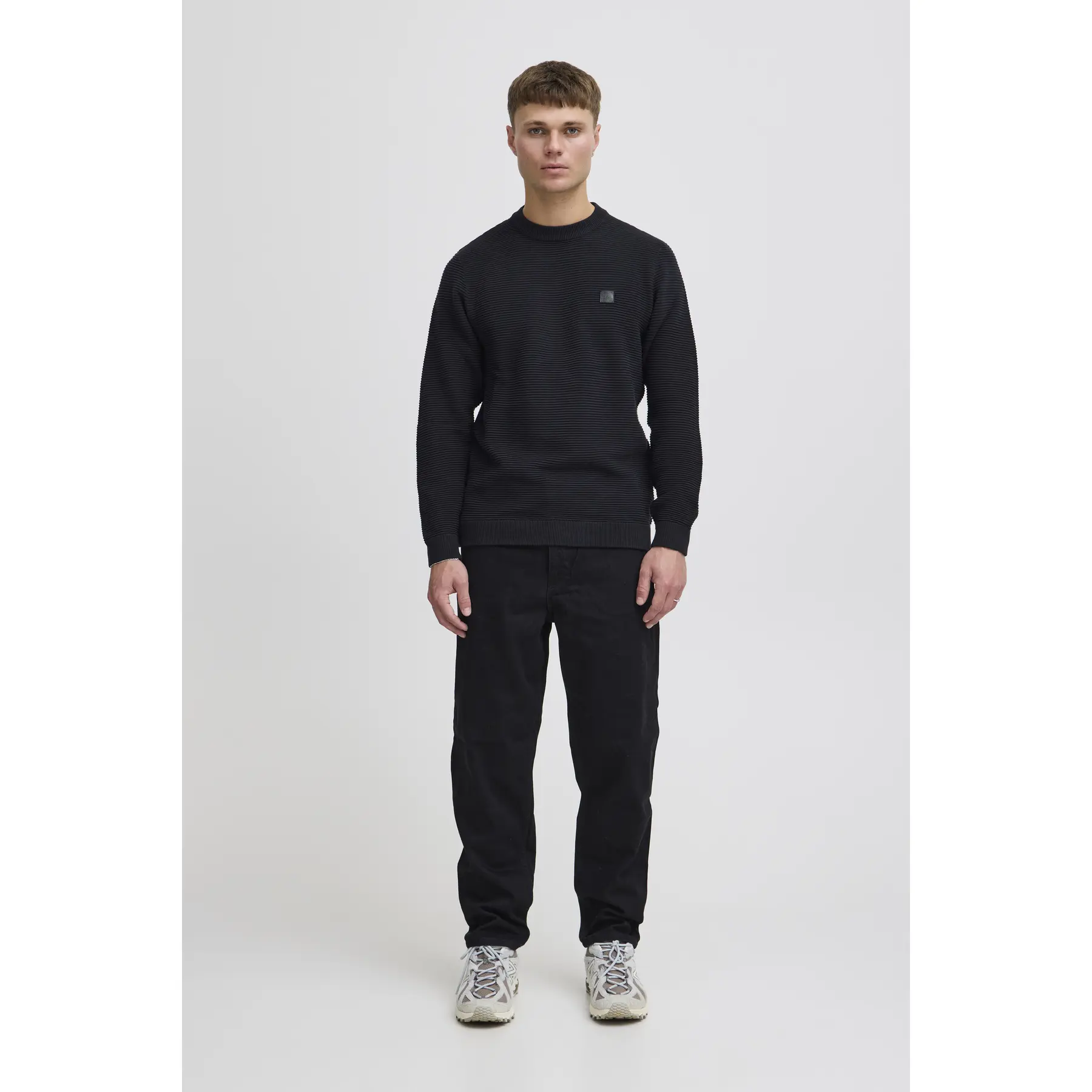 !Solid trui valencia Zwart-S