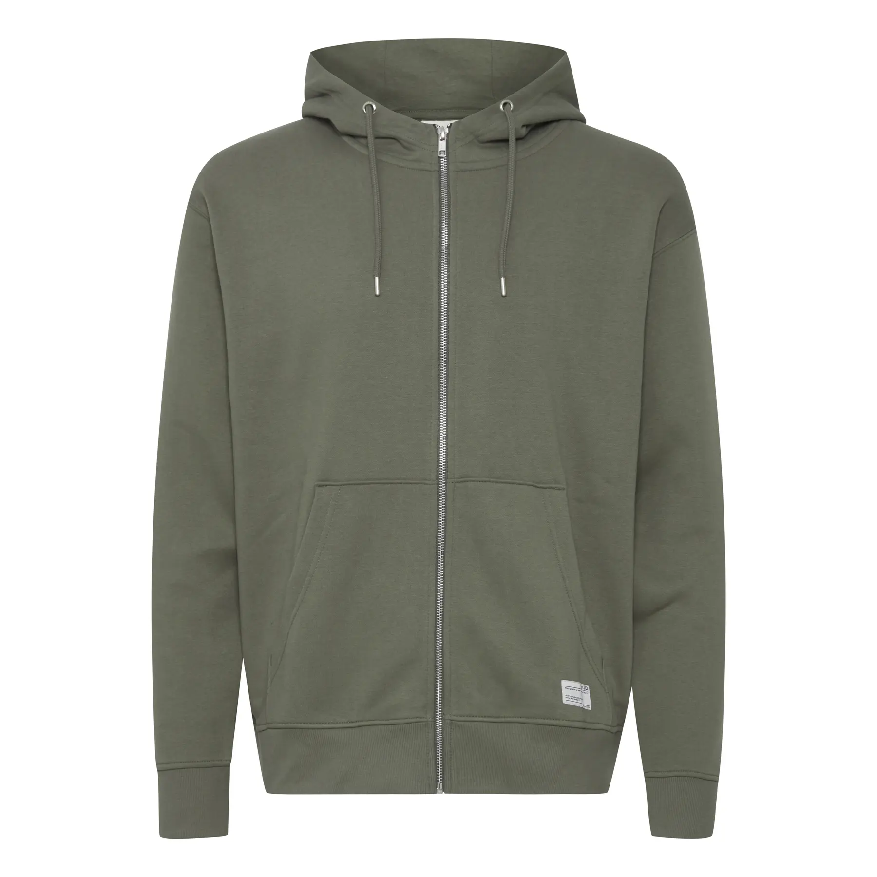 Felpa con cerniera a cappuccio Solid Lenz
