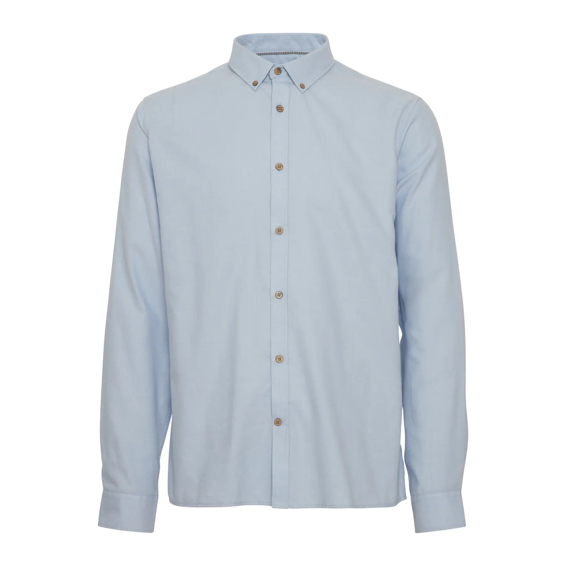 VAN GRAAF Solid Herren Blau Langarmhemd Regular Fit Baumwolle Groß - Bild 4