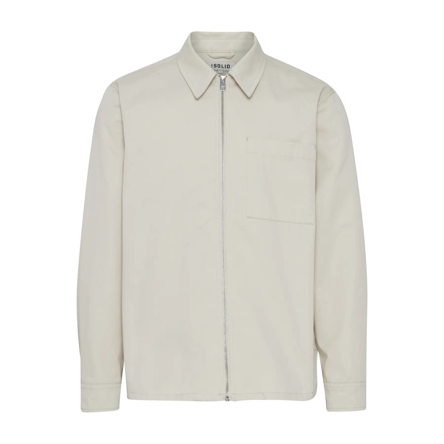 Camicia con zip Solid Elon