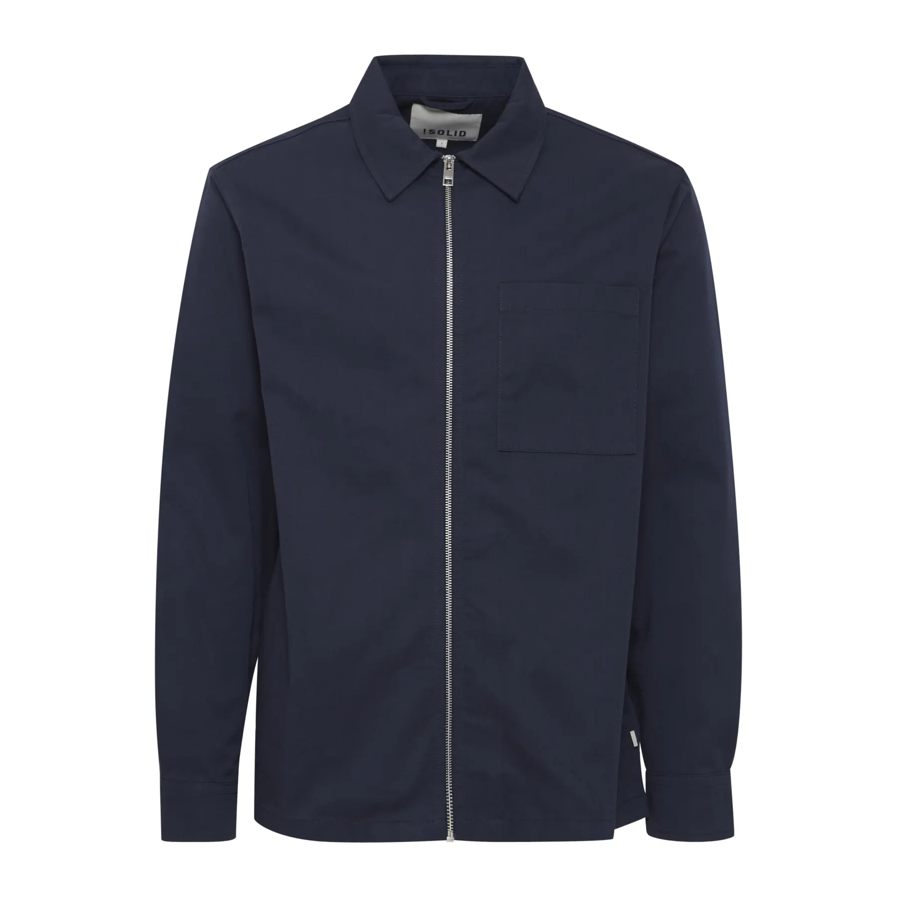 Camicia con zip Solid Elon