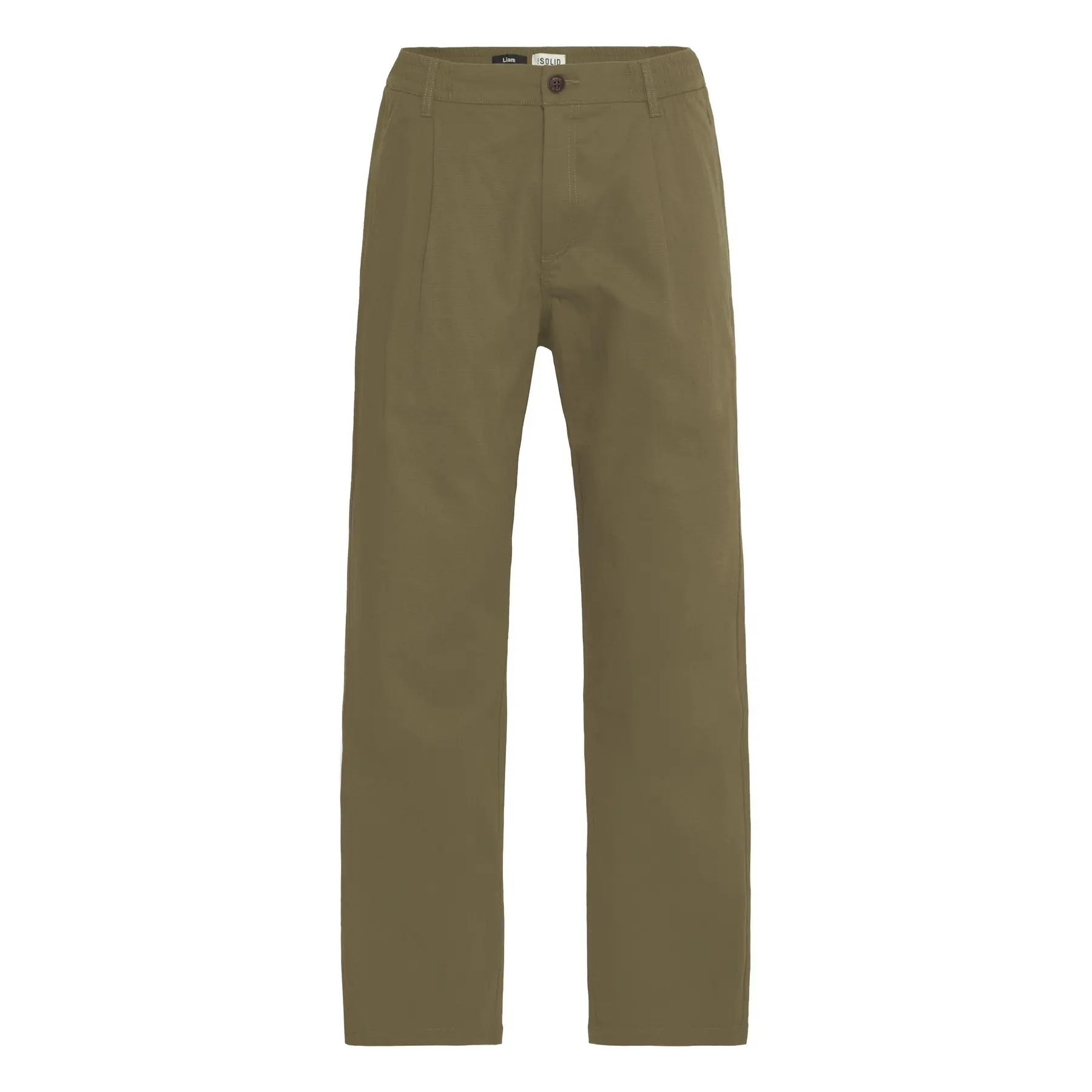 Pantaloni elasticizzati con pieghe Solid Liam