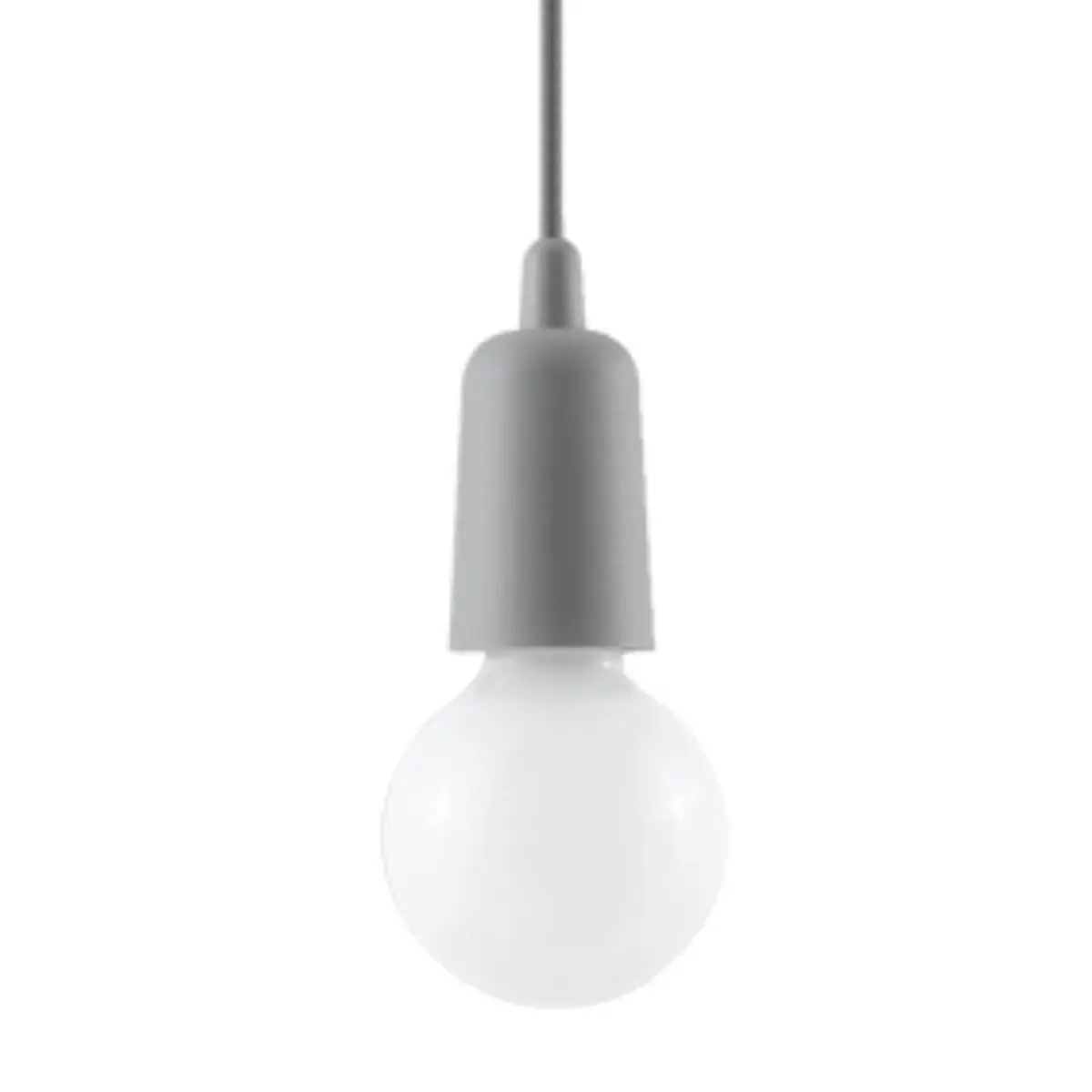 Sollux Lighting Grey Hanging Lamp Diego 1