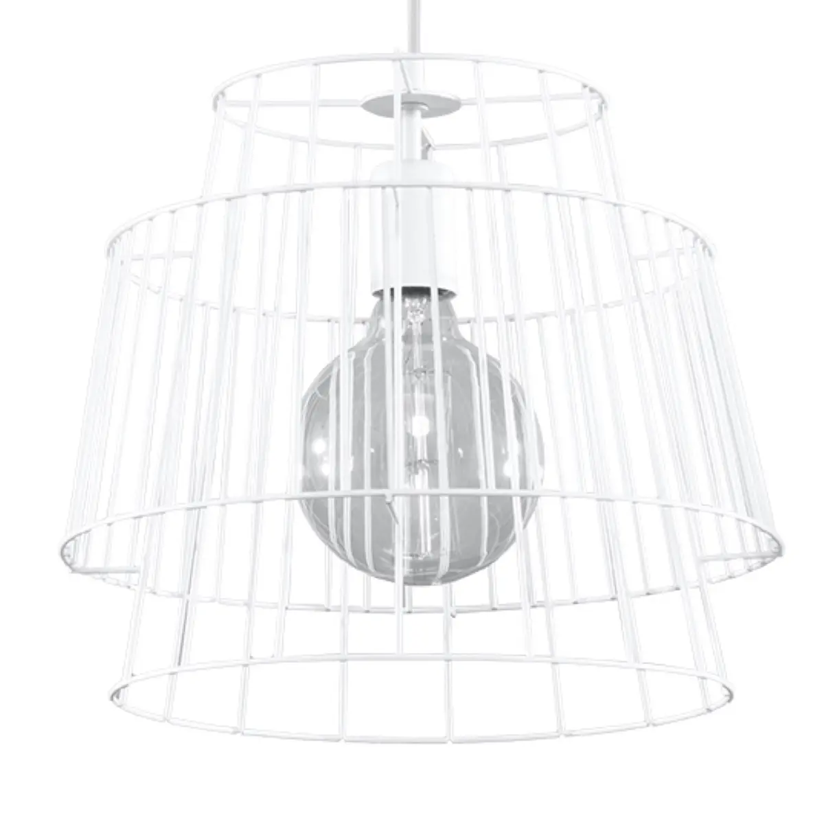Sollux Lighting White Hanging Lamp Gate