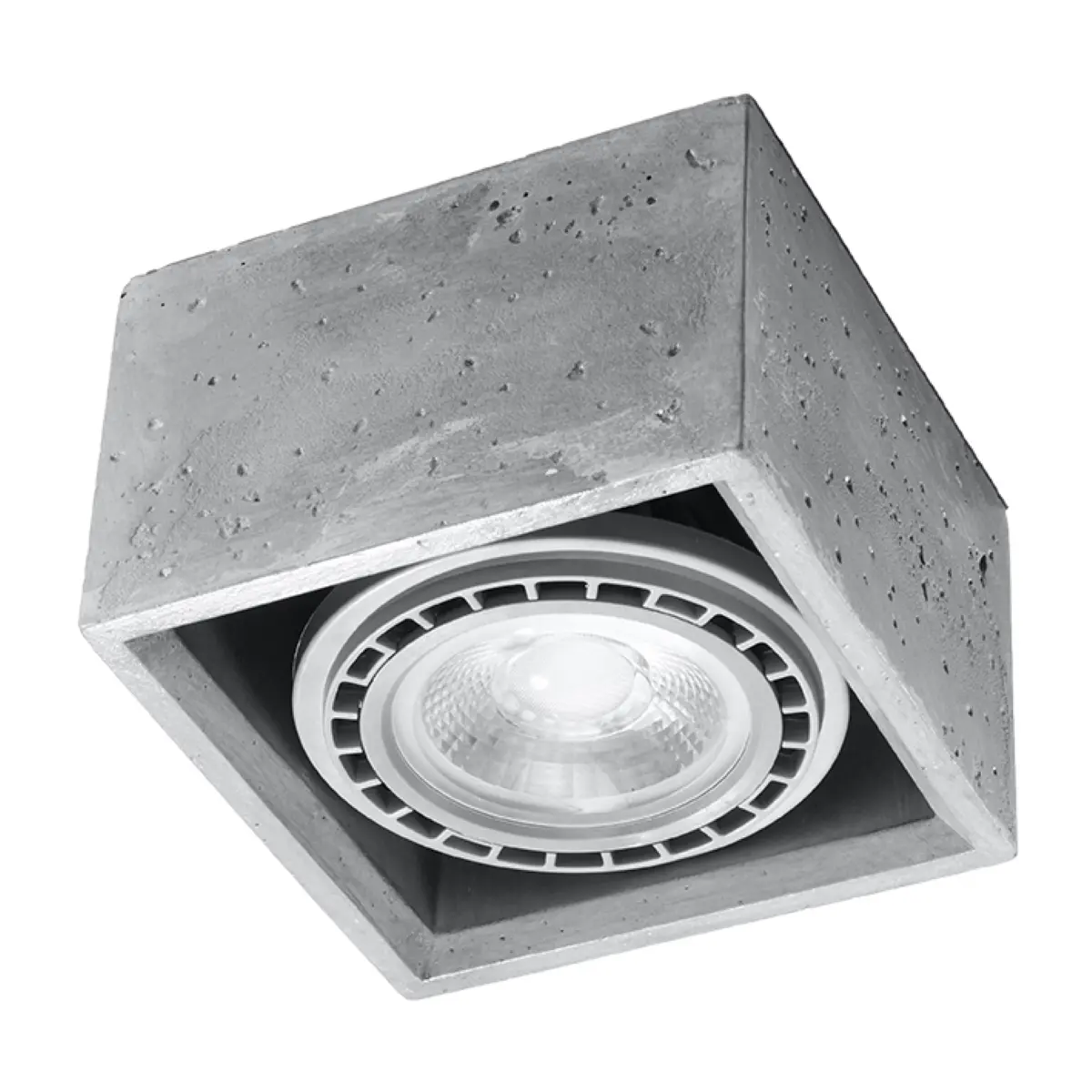 Plafonnier en béton Sollux Lighting Quatro 1