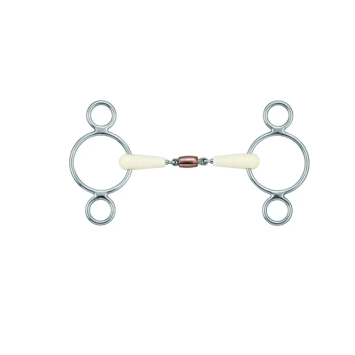 Copper roller snaffle bit for horse Soyo