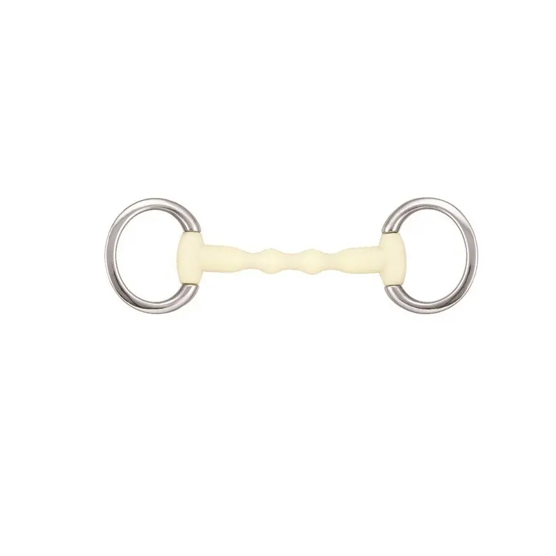 Olive bit for straight horse Soyo Happy mouth "mullen" 125 mm