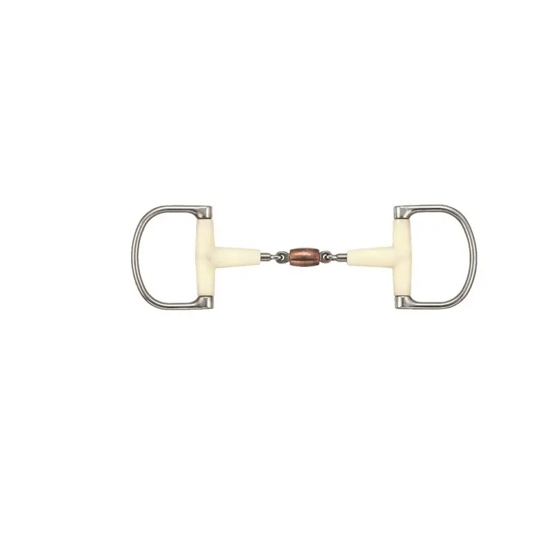 Verdum horse bit with double joint + copper roller Soyo Happy mouth D racing