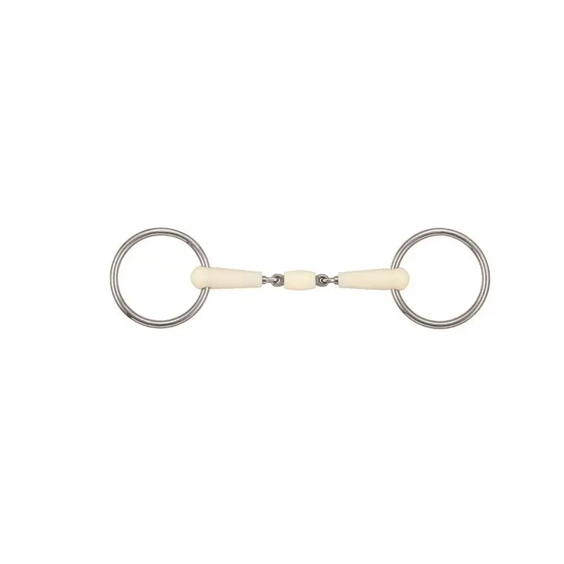 Two-ring snaffle bit removable joint ring + roller Soyo