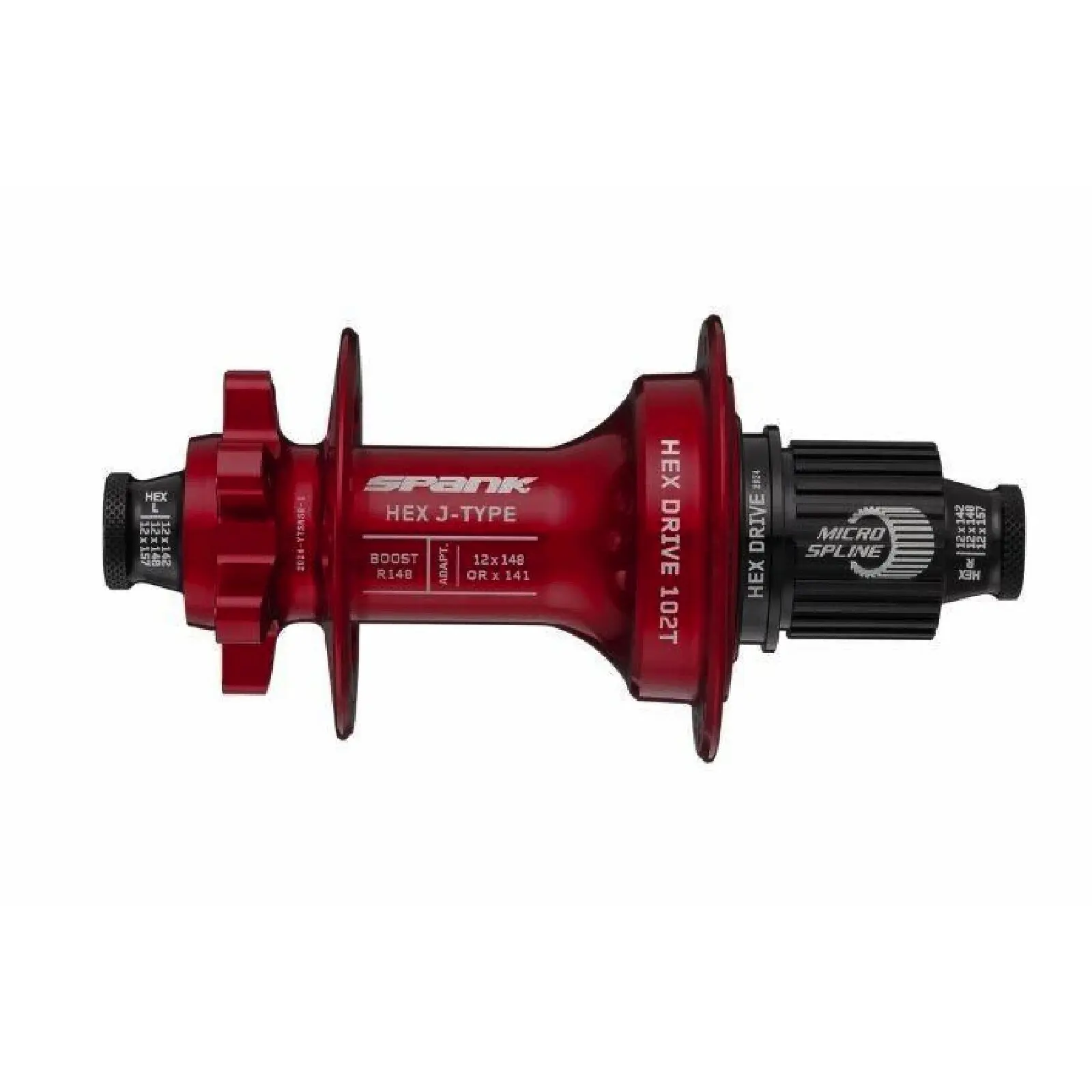 Hintere Nabe Spank Hex J-Type Boost R148 XD Hub