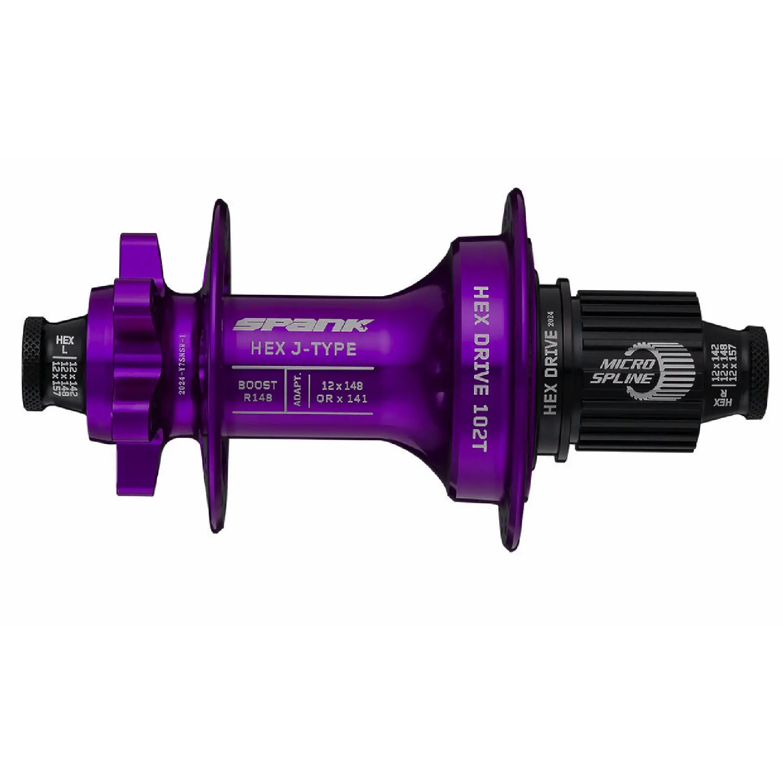 Hintere Nabe Spank Hex J-Type Boost R148 MS