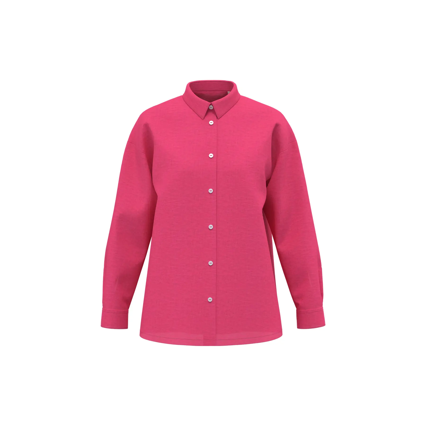 Oversize Damen Langarmhemd aus Leinen Spasso