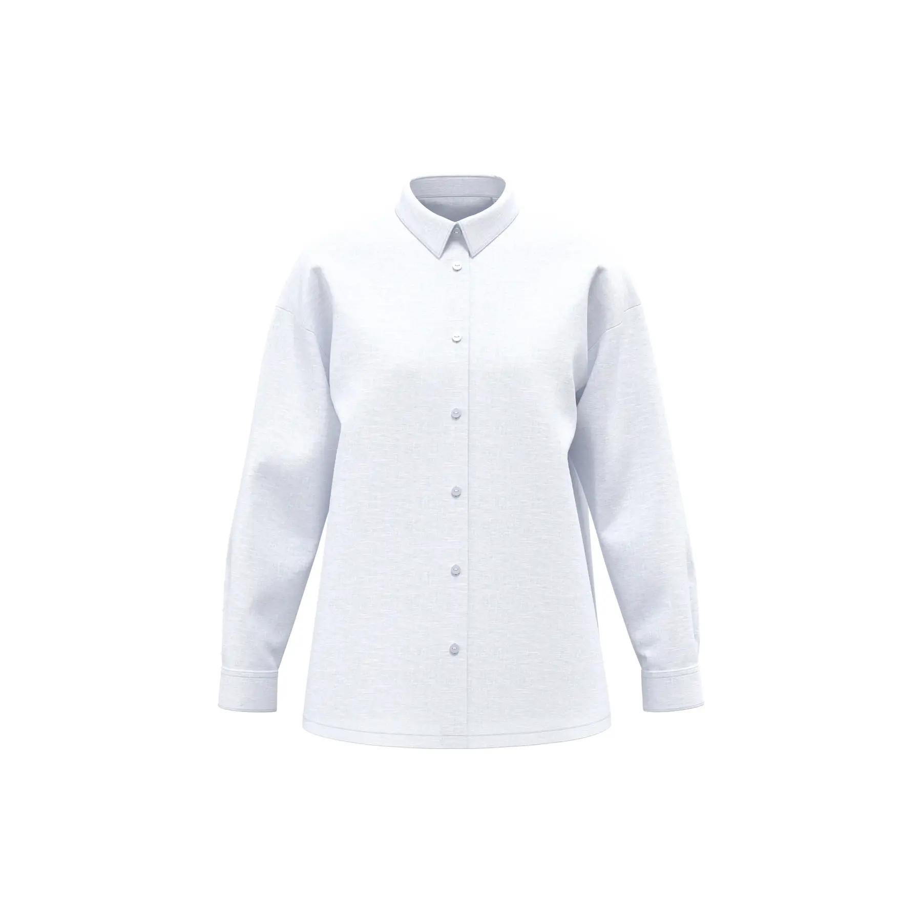 Oversize Damen Langarmhemd aus Leinen Spasso