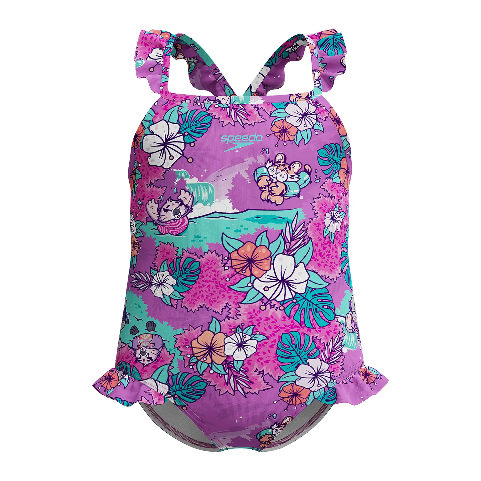 Einteiler Badeanzug Baby Mädchen Speedo Frill