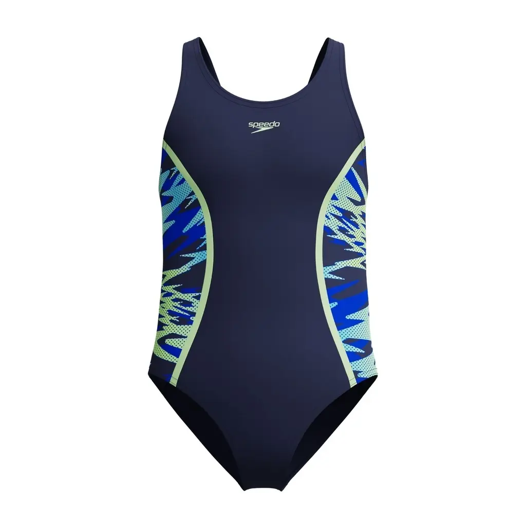 Badeanzug, Mädchen Speedo Hyperboom Splice Muscleback