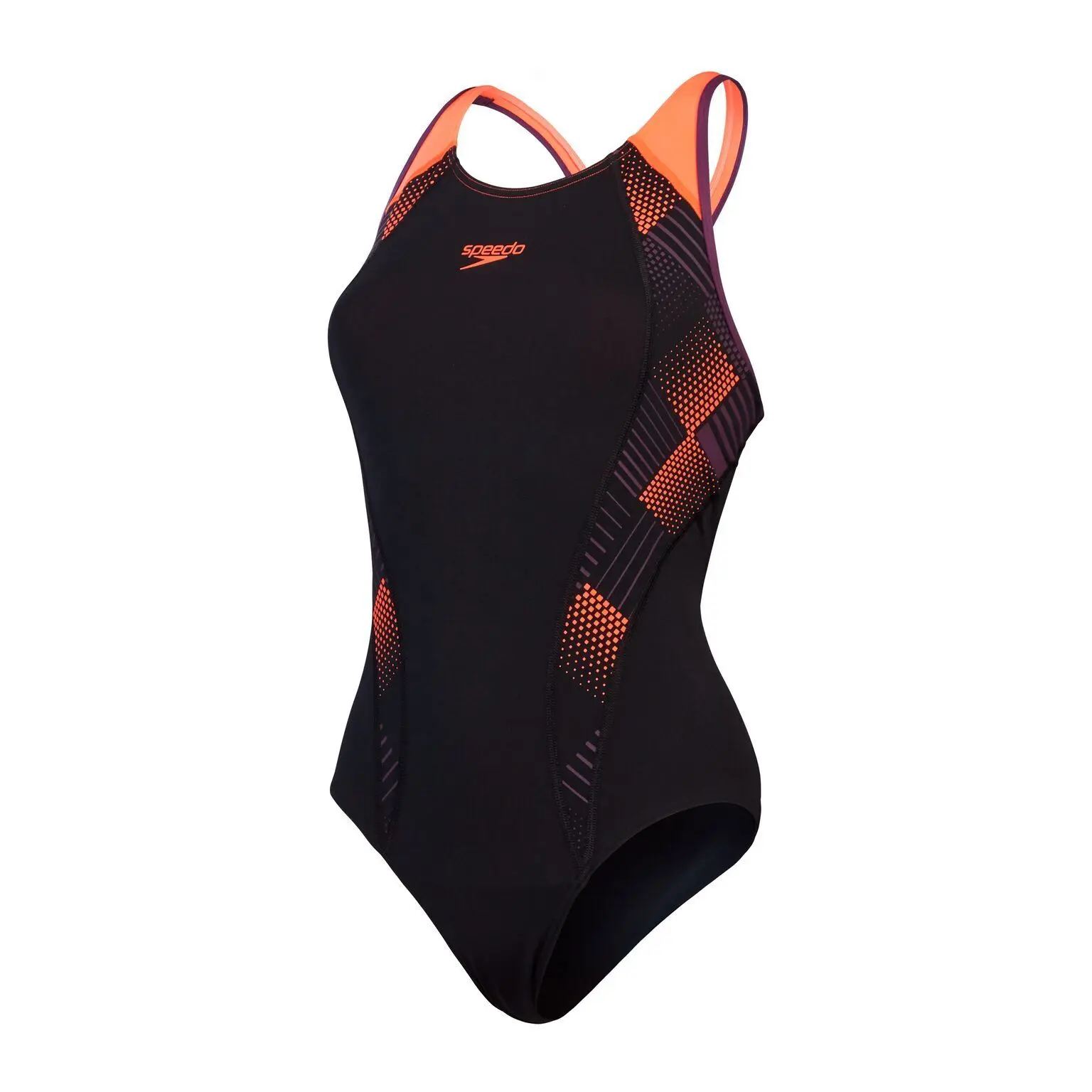 Dames zwempak uit 1 stuk Speedo Eco+ Placem Laneback