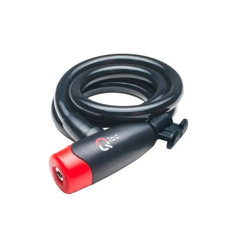 Kabelslot met spiraal en Qloc-houder