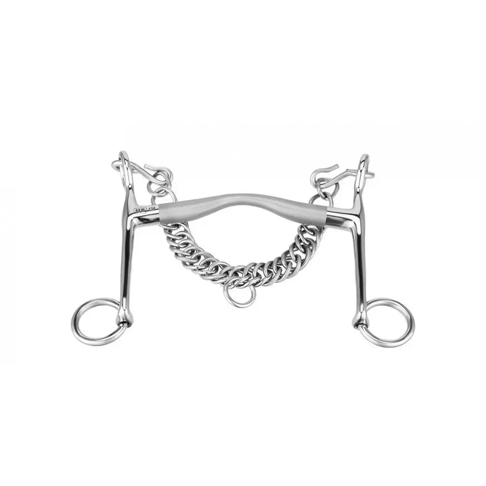 Long bridle bits for horses Sprenger Satinox 7 cm