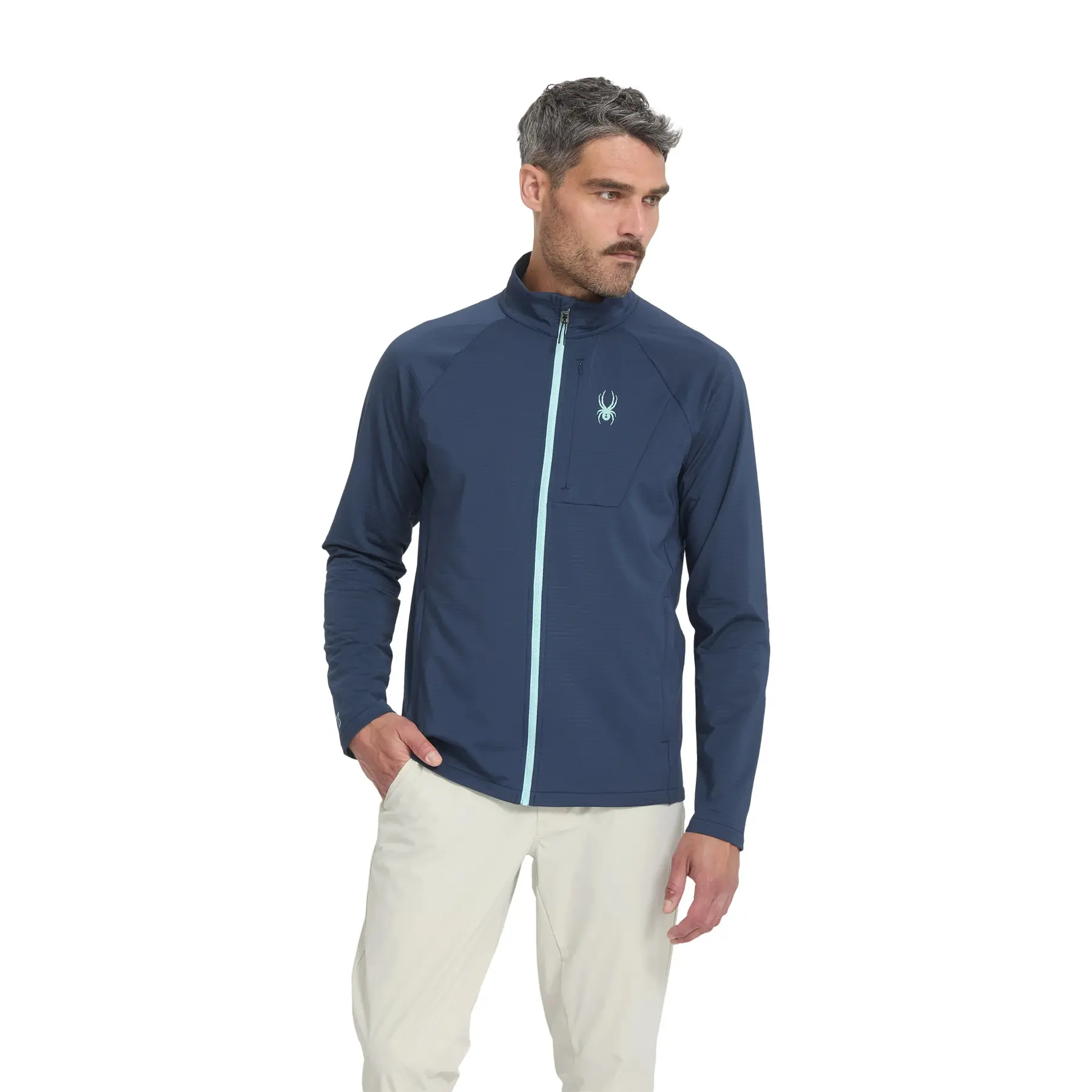 Fleece met rits Spyder Gridweb