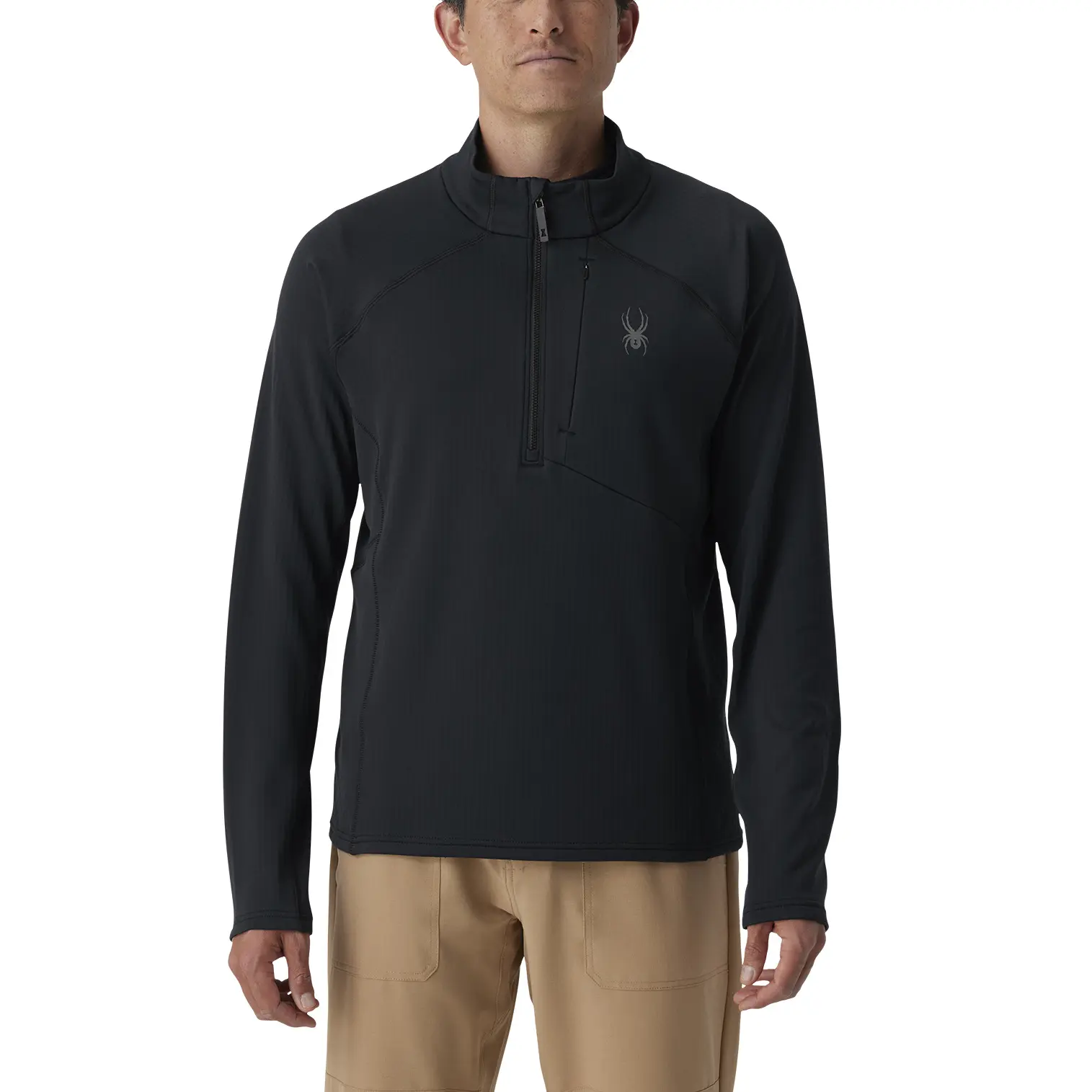 1/2 rits fleece Spyder Gridweb