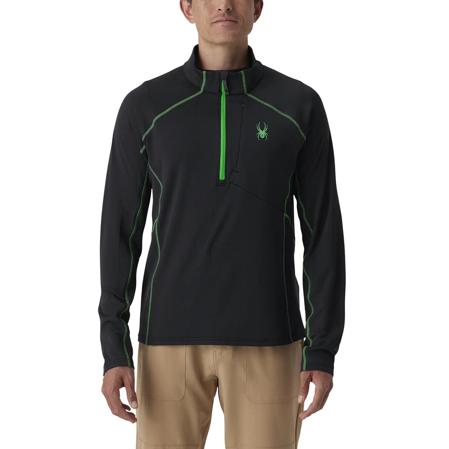 1/2 rits fleece Spyder Gridweb