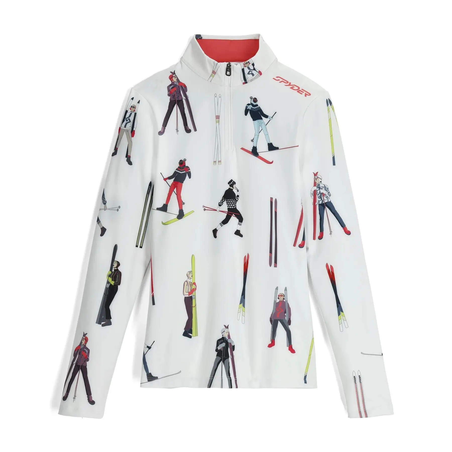 Langarmtrikot 1/2 Zip Damen Spyder Vivid