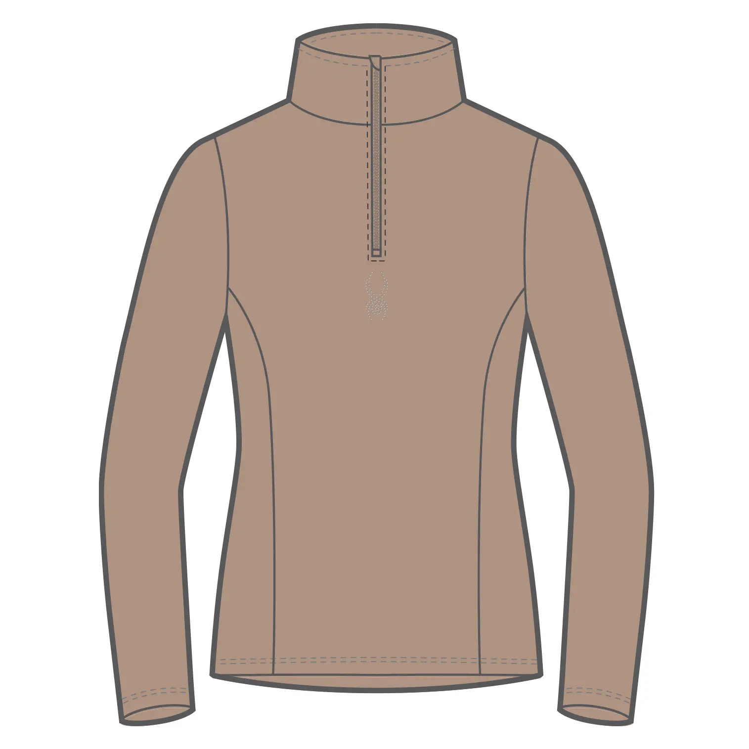 Pullover 1/2 Reißverschluss Damen Spyder Shimmer Bug