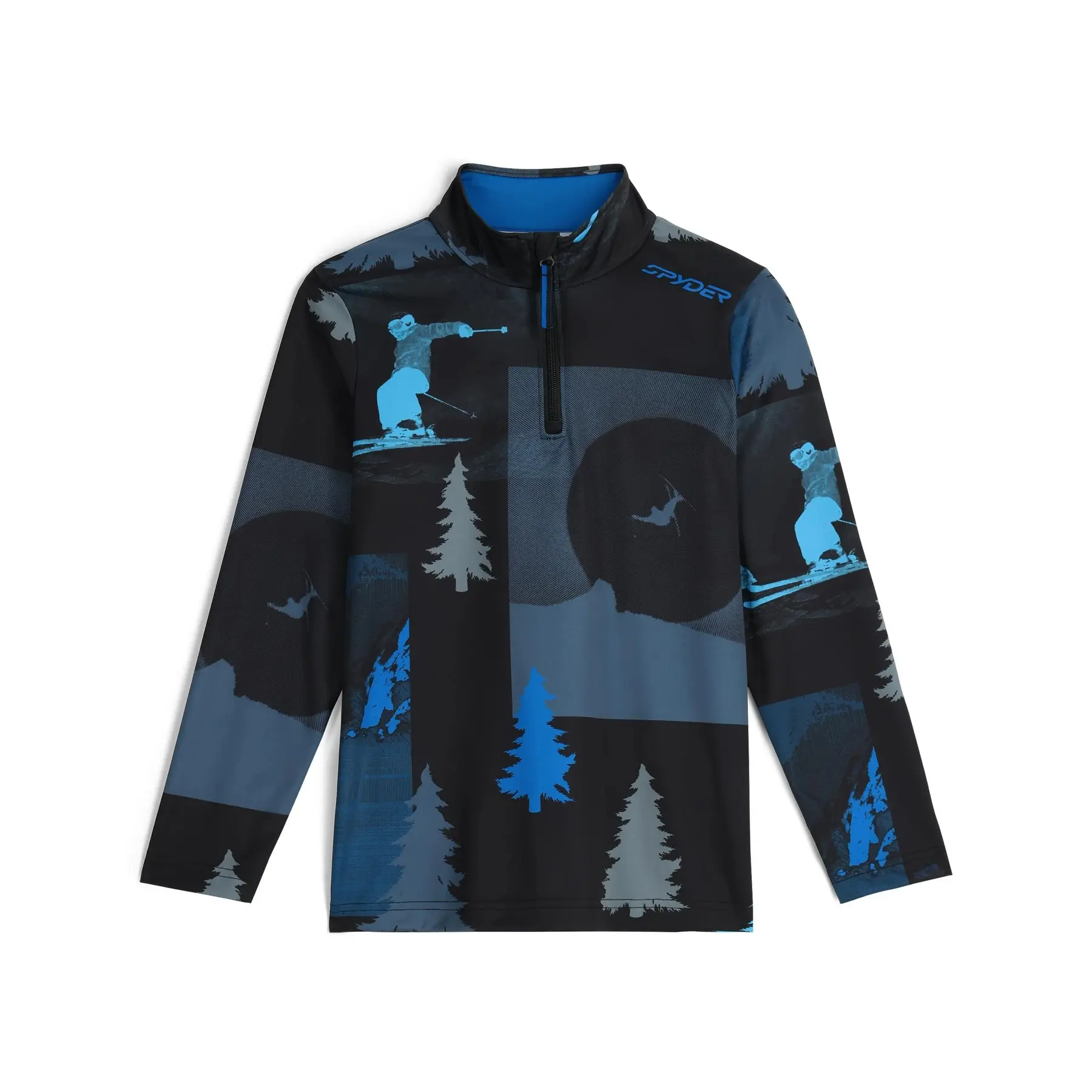 Aansluitende 1/2 zip trui kind Spyder Jacobs