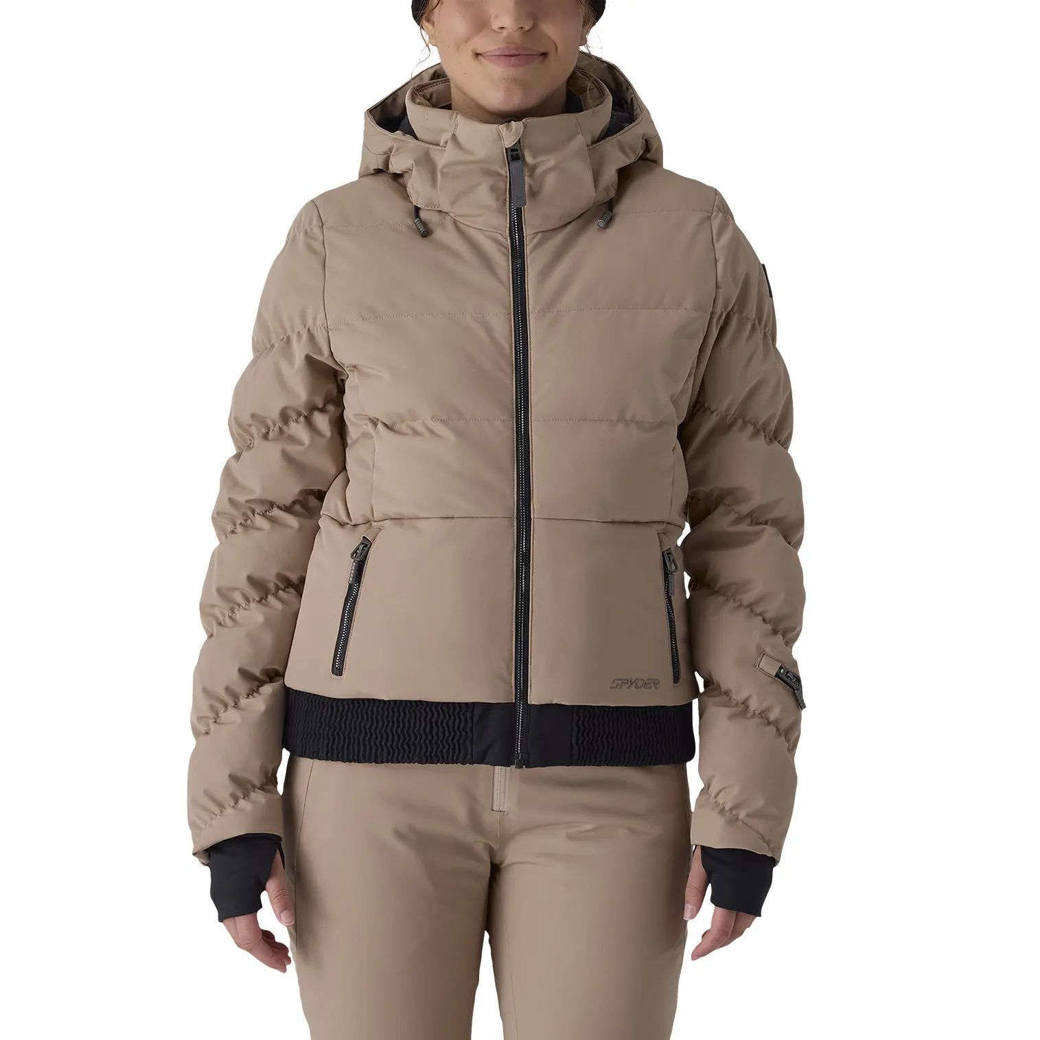 Skijacke mit Kapuze, Damen Spyder Haven