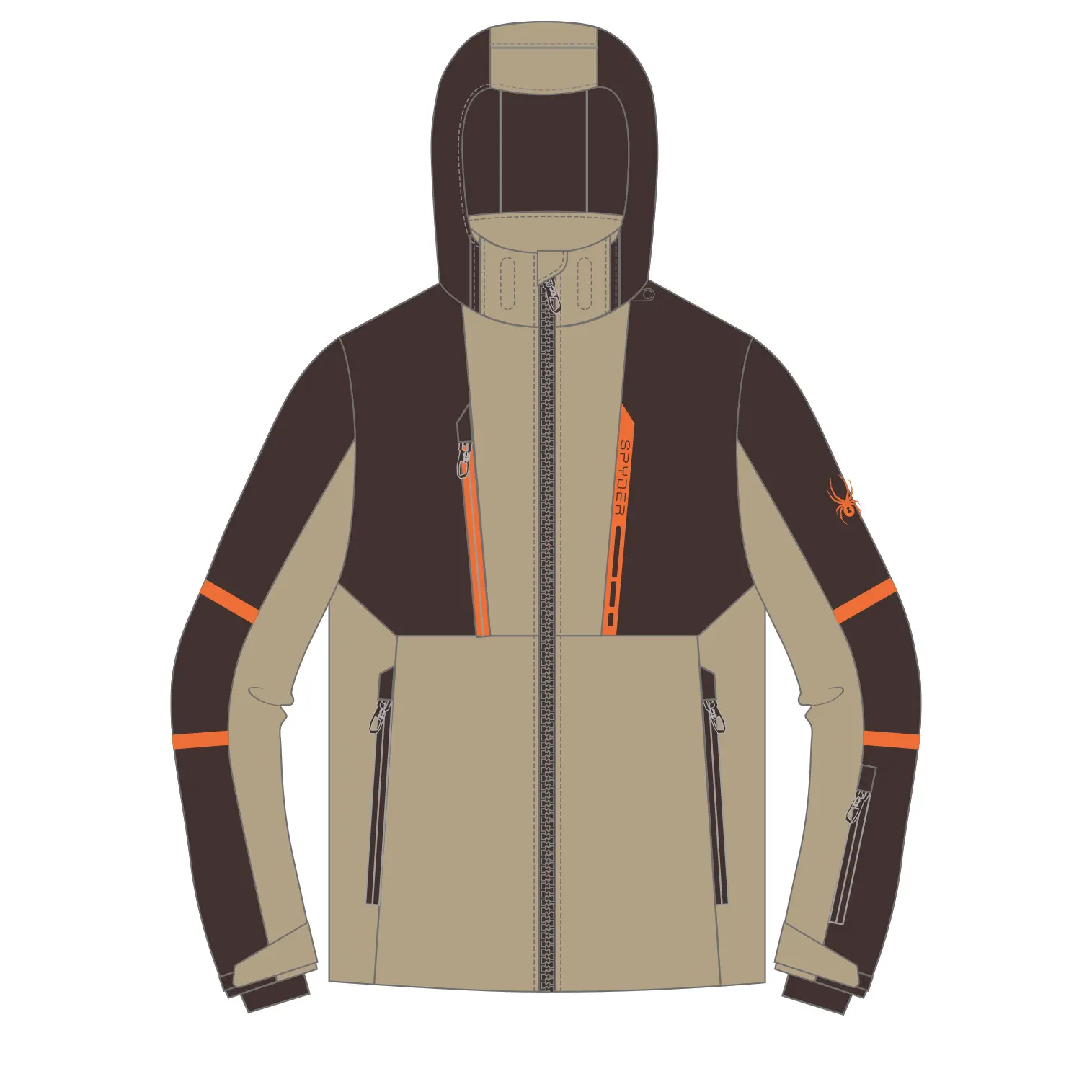 Skijacke mit Kapuze Spyder Glade